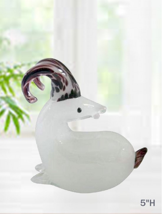 Hand-blown Glass Goat